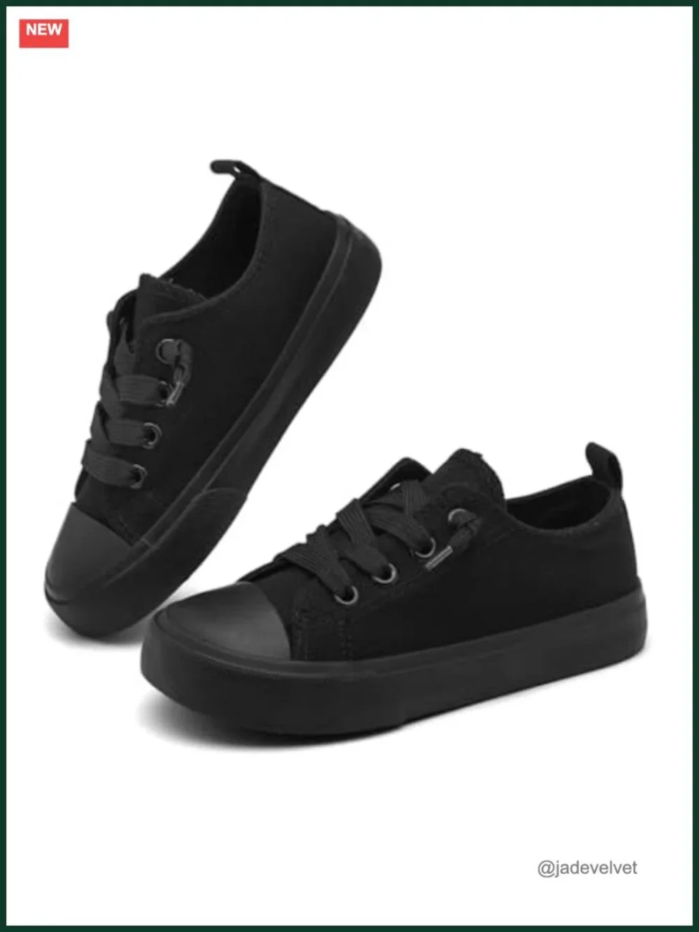Toddler Canvas Slip On Sneakers Cushioned Soft Durable